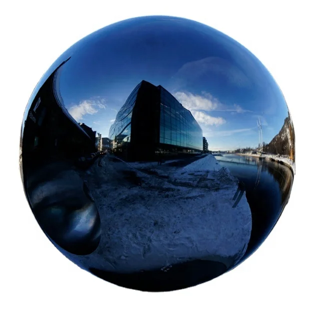 Red Blue Golden Colors Large Hollow Steel Sphere Stainless Steel Hollow Ball  Garden Gazing Metal Steel Hollow Balls