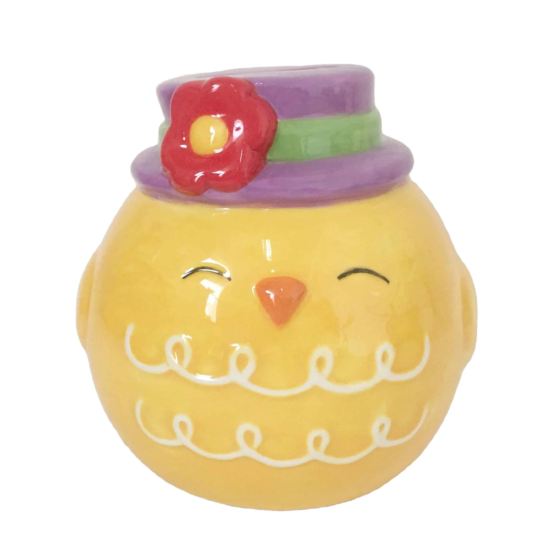 Hot Sale Bank Piggy Money Coin Cute Ceramic Chicken Money Box Decorations For Home Kids