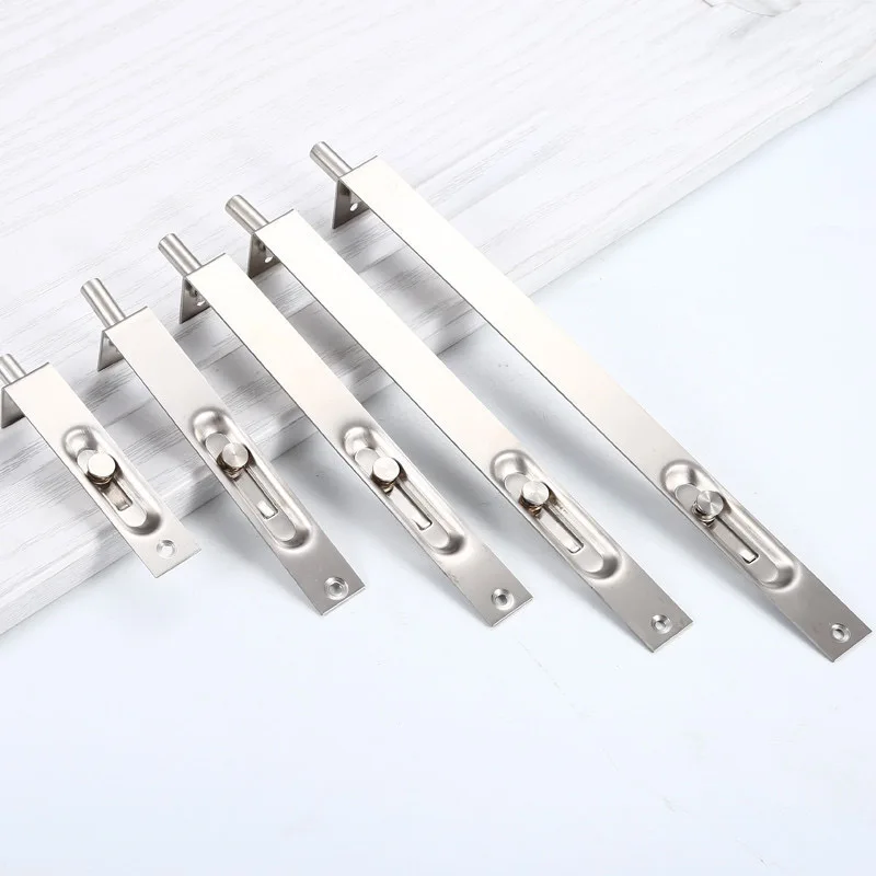 Stainless steel dark latch double door security fire door project up and down lock bolt heaven and earth dust cylinder