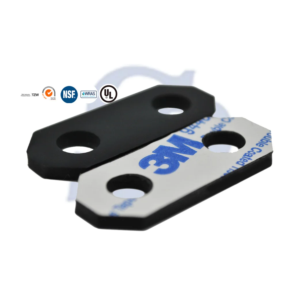 Custom Seal Silicon EPDM Washer with 3M Adhesive Rubber Product Rubber Seal Ring