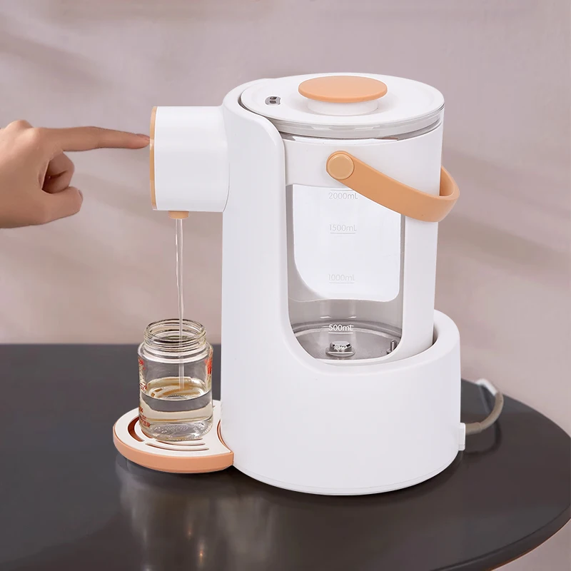 AECCN new models removable glass water tank bolier night light electric hot warm thermo air pot for home use