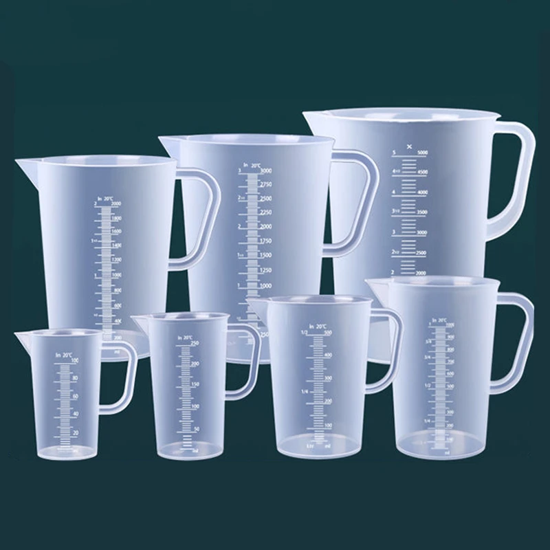 Graduated Plastic Pp Transparent Measuring beaker Cup plastic Measuring Jug