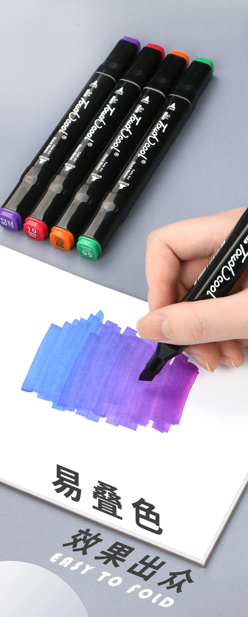 
80 Colors Sketch Markers Alcohol Based Markers stock Color Marker Pens Set Painting Art Supplies 