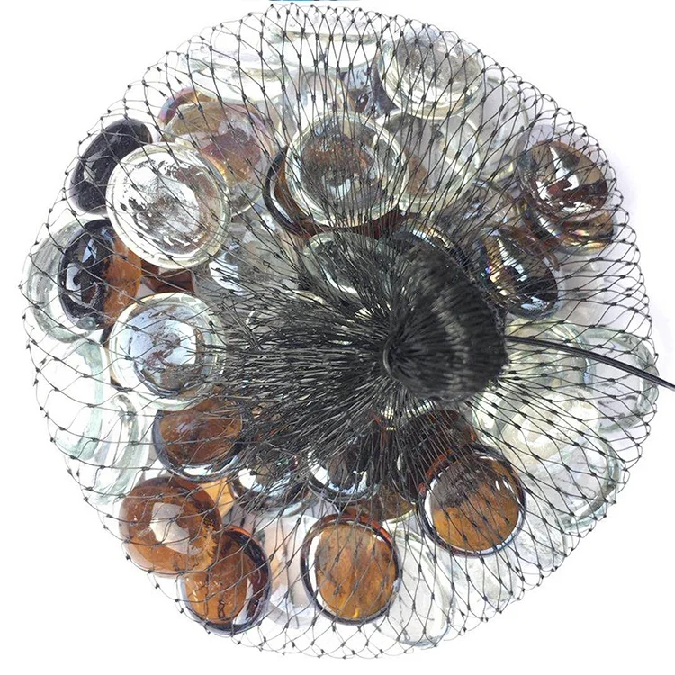 Flower Pot Multifunctional Filler Round Flat Glass Marbles