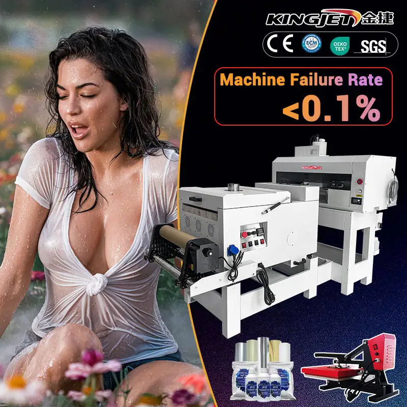 Kingjet 42cm printer dtf A3 A4 size desktop digital small business dtf film printing machine