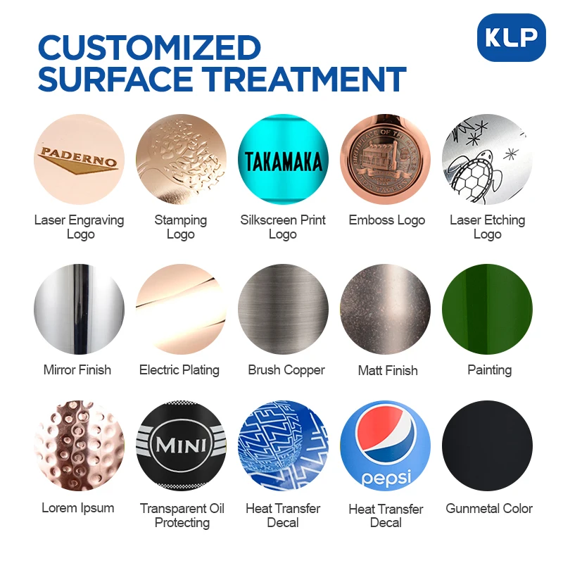 KLP Good quality customized copper and rose gold bar kit bar accessories cocktail bar set for gift