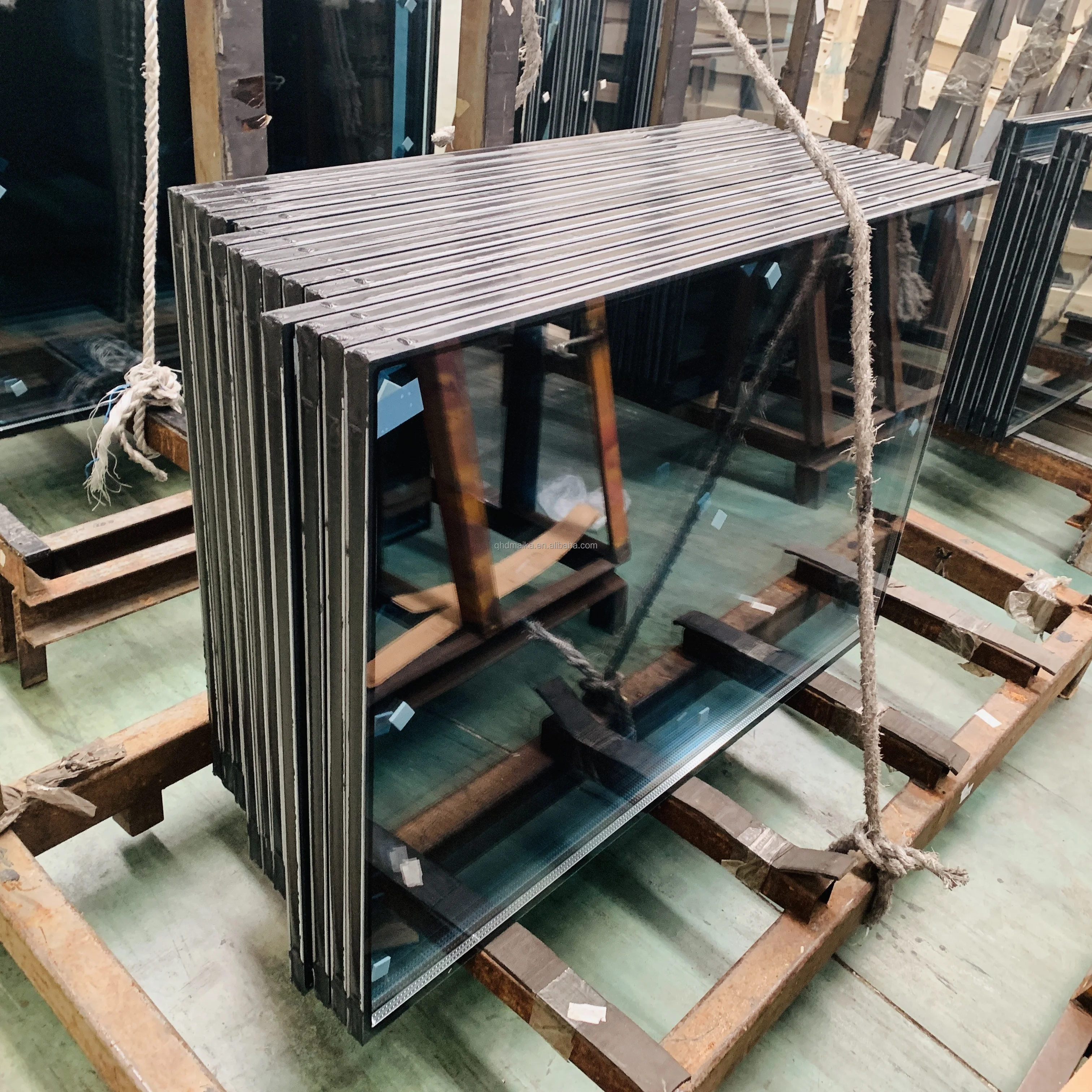 low E Tempered Insulated Glass Units Panels For Window Facade Greenhouse window spacer bar for insulating double glazing glass