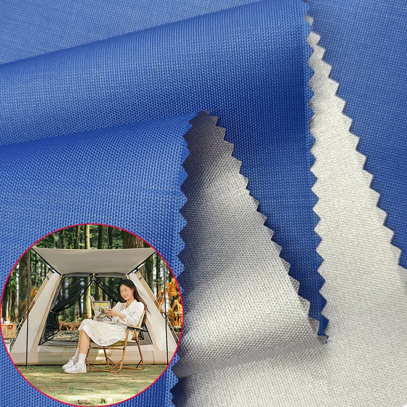 Hot sale 210T coated with silver waterproof outdoor UV-resistant tent Oxford fabric