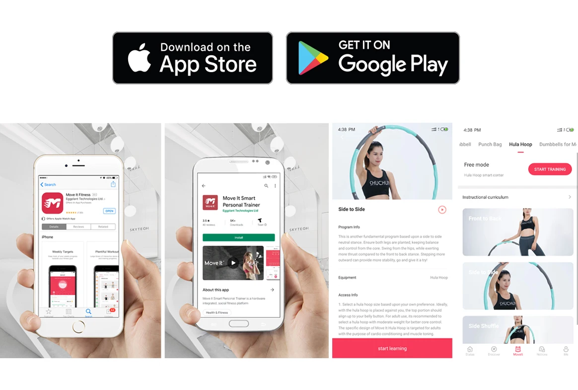 Gym Equipment Intelligent Smart Hula Circle Ring Workout for home