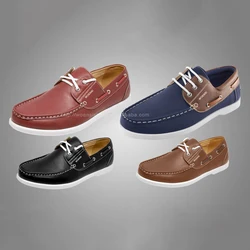 new fashion lace up boat shoes men casual shoes loafers shoes