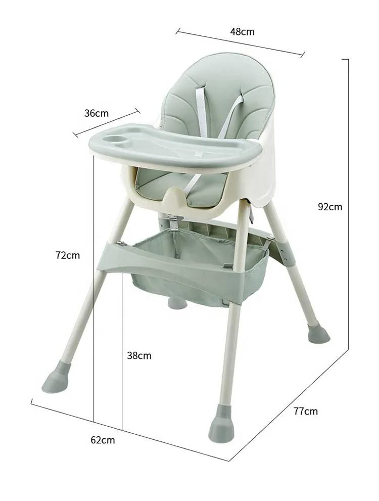Wholesale Baby High Chairs Kids Furniture Restaurant Multifunctional Adjustable Feeding Chair Baby Feeding High Chair