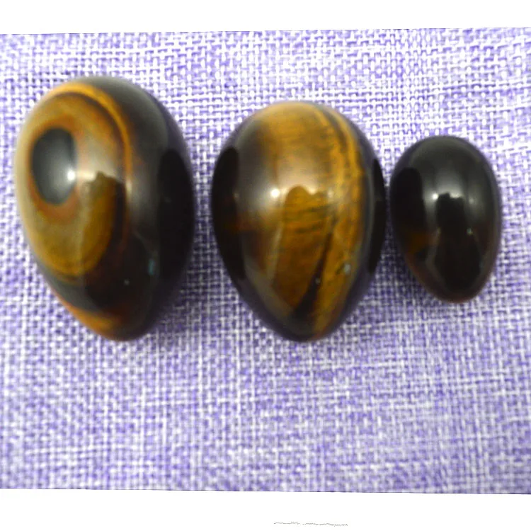 Wholesale Charming Natural Tiger Eye Stone Quartz Crystal Yoni Eggs for Women Kegel Exercise