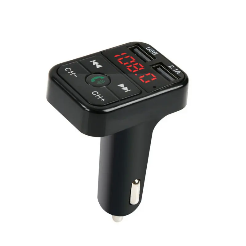 Dual USB 2.1A Car Charger MP3 Audio Player FM Transmitter Handsfree Aux Modulator Mobile Phone Car Charger For Mobile Phone