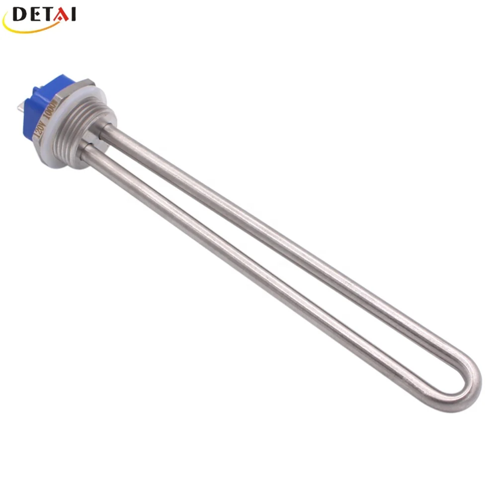 SUS304 120 В нагревательный элемент 1000 Вт 1'NPT нитки U Тип трубчатый электрический водонагреватель элемент