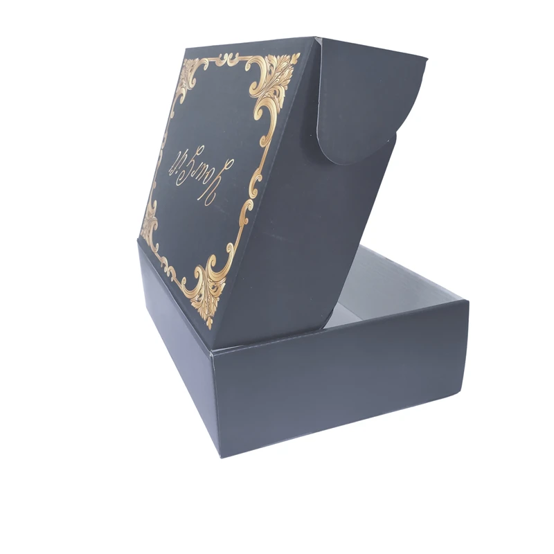 Custom logo pink Flat Gift pack caja clothes shipping carton Packaging Paper Folding mailer Box for Clothing shoes underwear