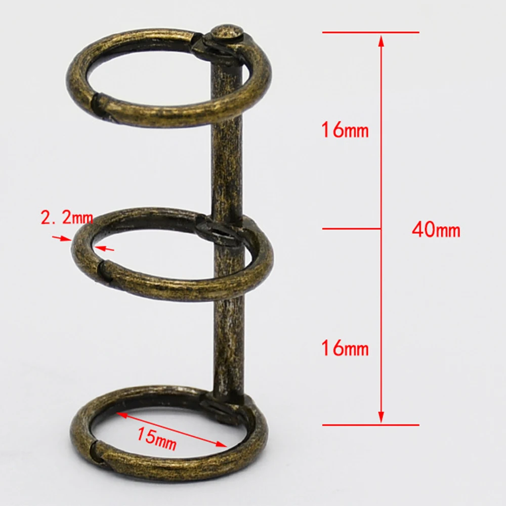 Hot Selling New Retro Recipe Album Storage Card Ring Easy To Open And Close Book Binder Rings Book Binding Ring