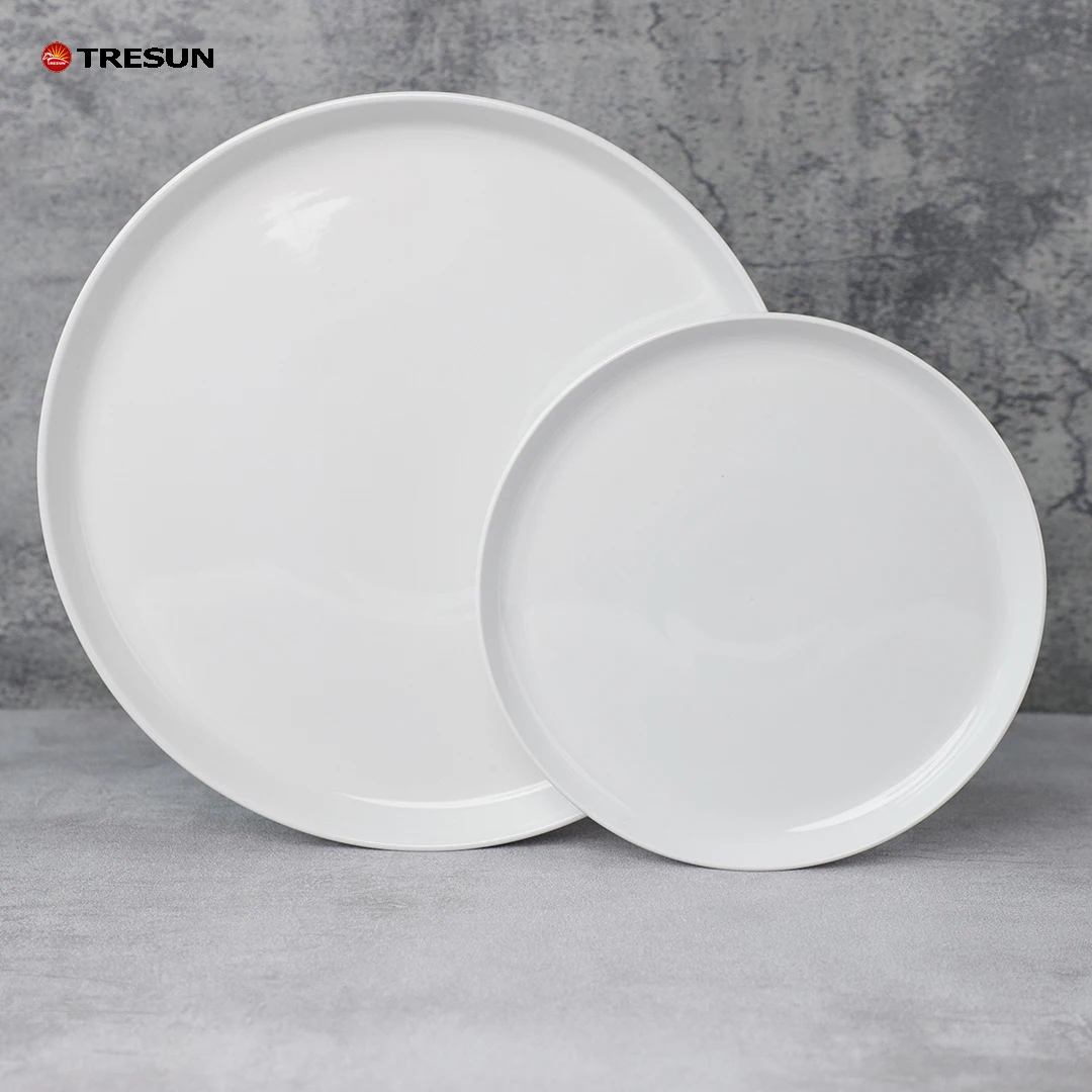 factory price premium quality ceramic serving dinning dinner side white pure custom porcelain dish and plates for restaurant