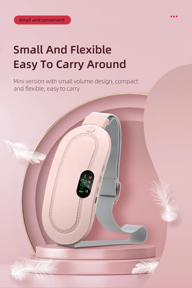 cordless Waist Hot Compress Warm Vibrating Heating Padmini belt massager period heat pad for menstrual cramps