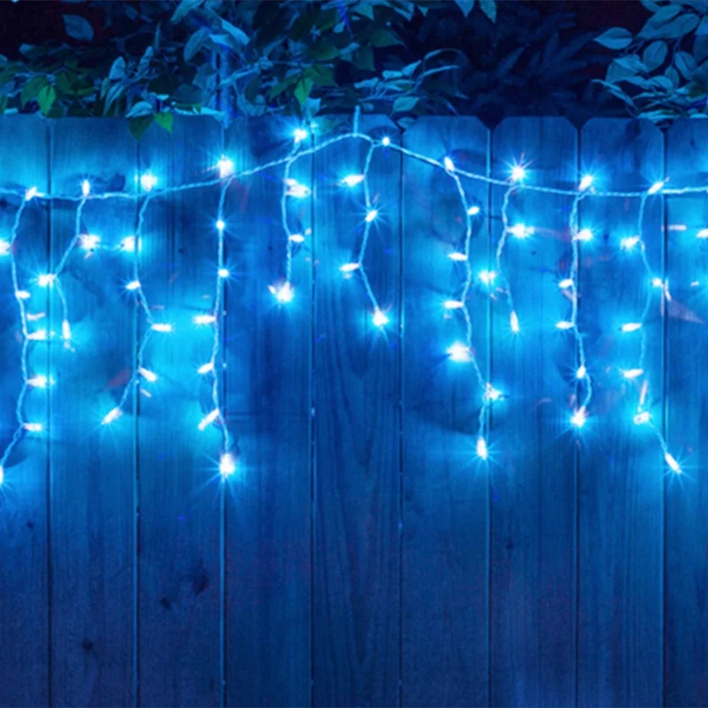 high quality outdoor street fairy garland LED icicle string lights for Holiday lighting