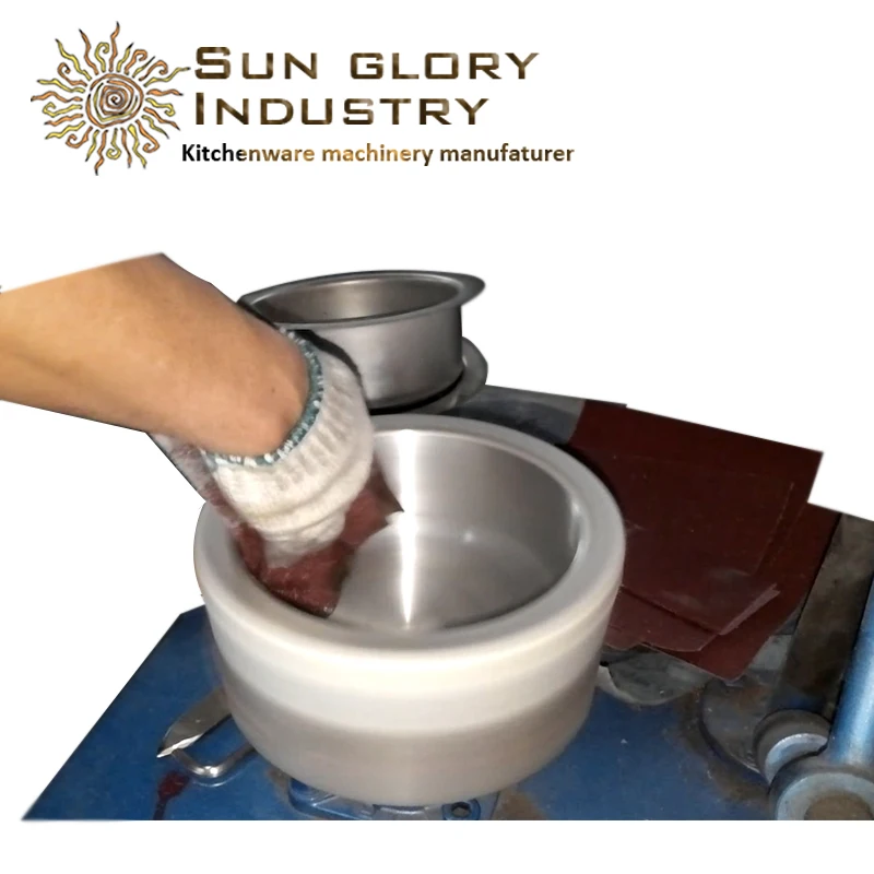 Sun glory manual sander sun ray bottom finishing sander for cookware cookware