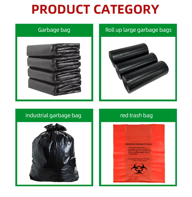 55 gallon thick heavy duty contractor plastic bag waste bag Contractor PE garbage bag Construction grade