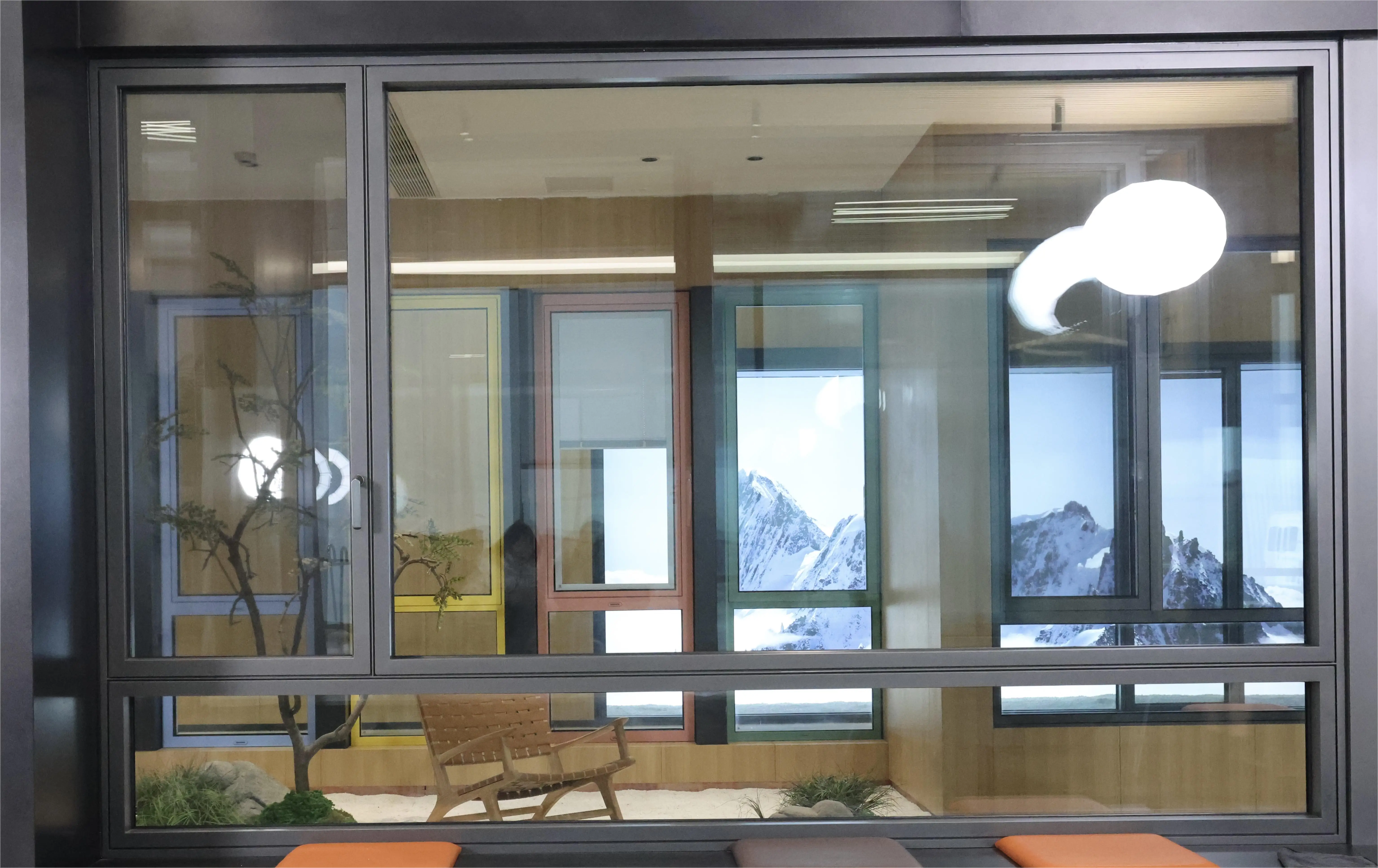 luxury tilt-turn smart window double glazed thermal break aluminum windows for house