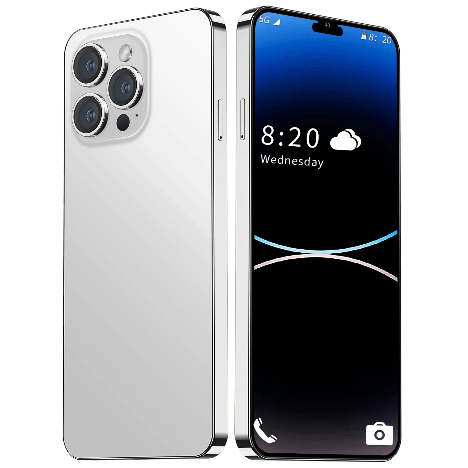 Hot New original PHONE I14 PRO MAX 16GB+512GB 5G 7.3 inch dual SIM card GSM 6800mAh 5G smart phone Cheap original