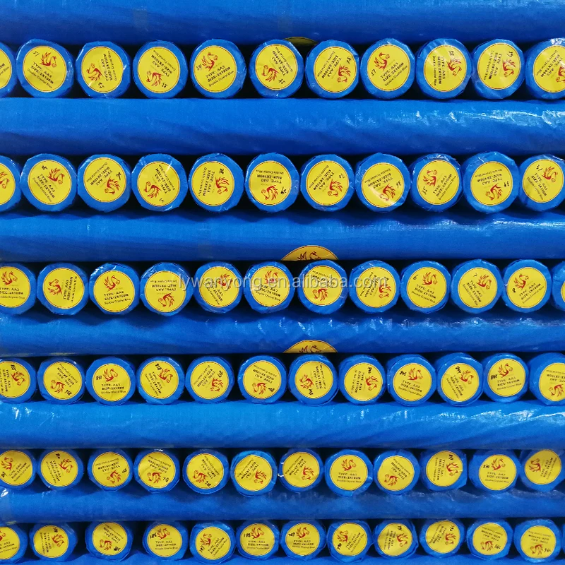 Tarpaulin polyethylene plastic sheet with 6 black bands 4m x 6m