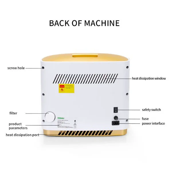de-1lw dedakj oil free conpressor oxygen nebulizer atomization function 1-7 adjustable dedakj oil free conpressor oxygen