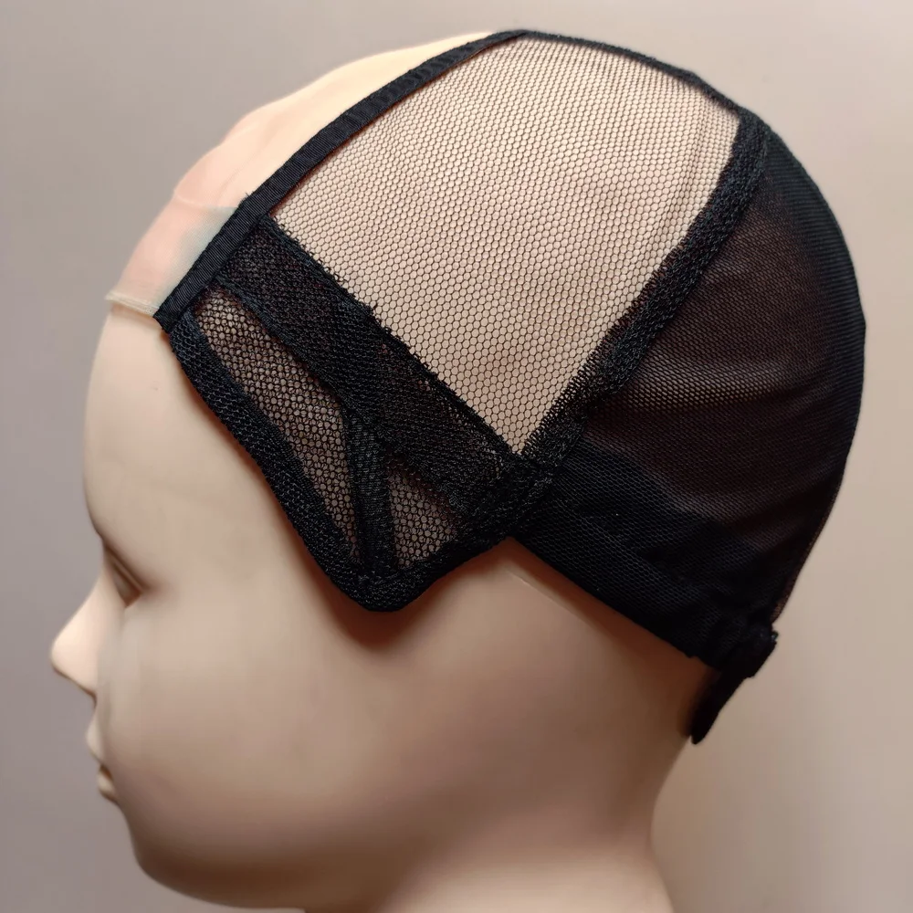 Stock Chinese wig cap made by fine mono net sj-35 French korea lace front medical cap monofilament top wig caps