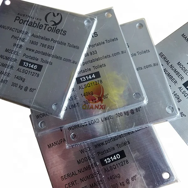 Шелкография металлическая Алюминиевая Табличка из нержавеющей стали таблички с логотипом