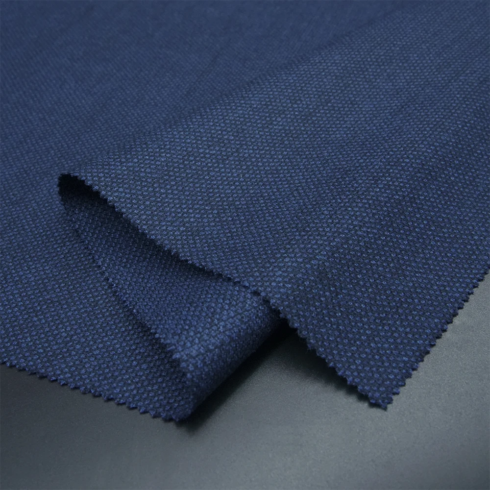 Charming Organic Italian Wool Suiting Fabric 97% Worsted Merino Wool Fabric for Men and Women