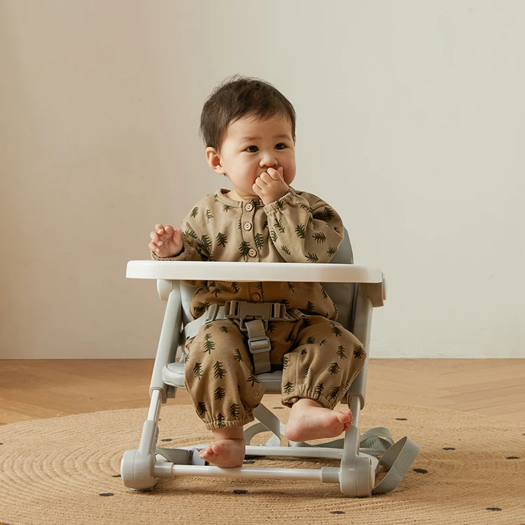 Household Toddler Compact Foldable 3 Height Adjustable Feeding Baby Booster Activity Baby Chair