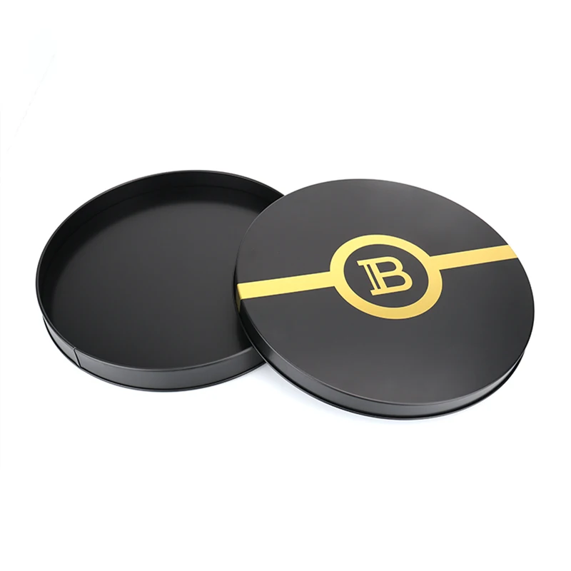 Distributor CD packaging tin box custom logo round shaped  tin can hot sale tins