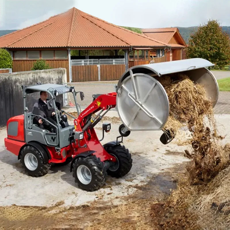 Cheap European Style Diesel Steering Micro Diesel Loader Bucket Micro Mini Loader