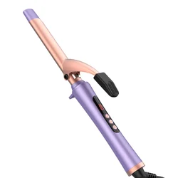 New product hair curler ceramic hair care barrels electric rotating curling iron curling wand with LCD display