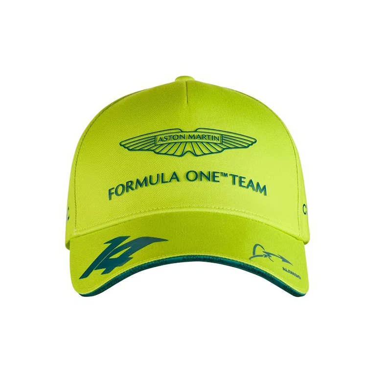 2023 Aston Martin F1 Race Team Alonso Baseball Snapback Cap Racing Hat For Women Men