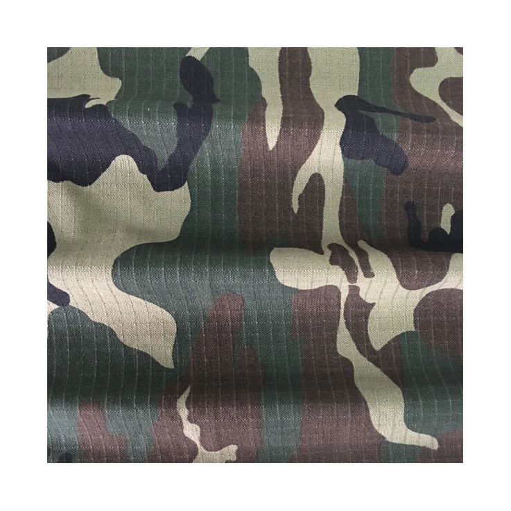 
suppliers hot selling knit fabric printed cotton Spanish woodland camouflage fabric 
