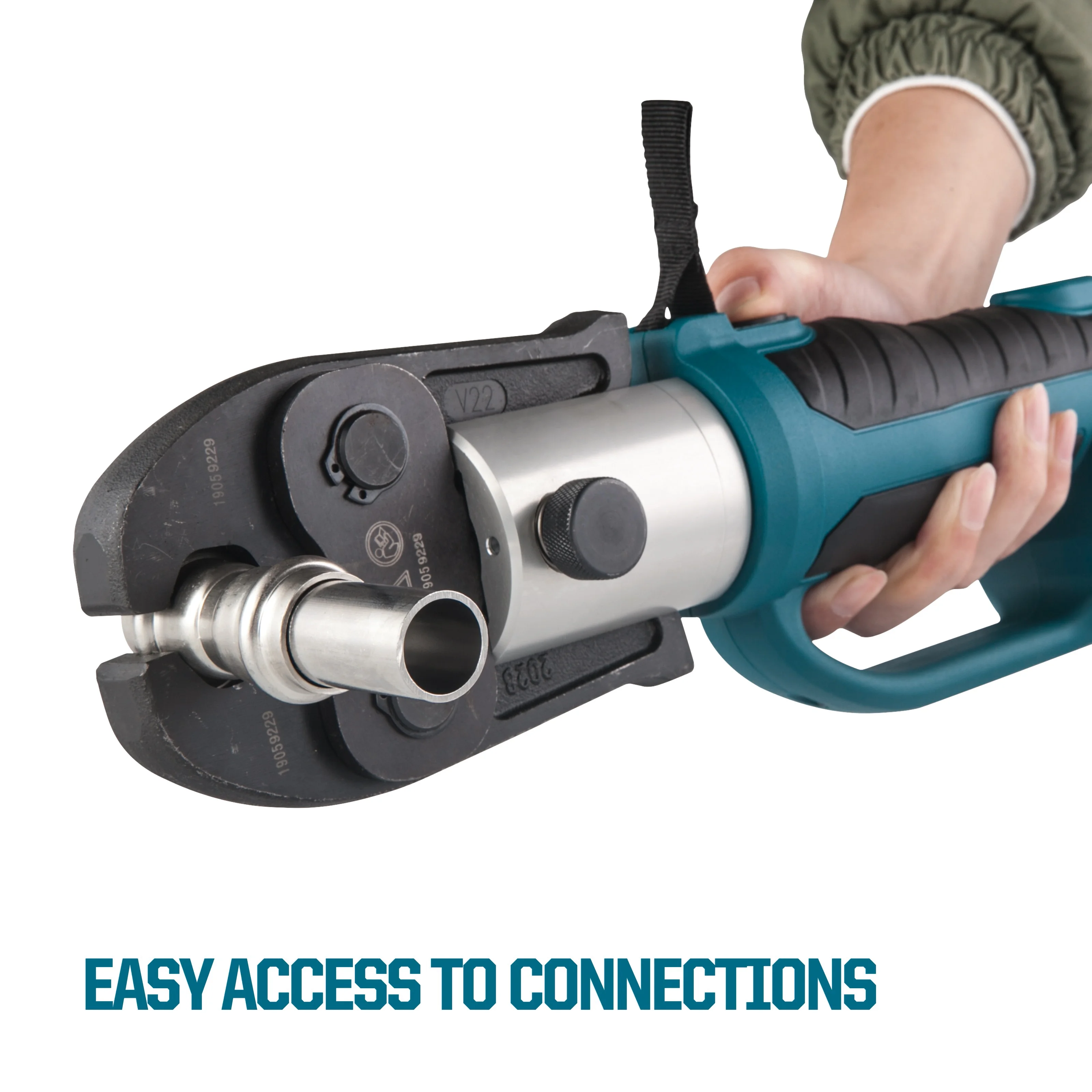 
Zupper PZ-1550 High Quality Battery Powered Hydraulic Crimping Tool For Stainless Steel Tube Pex Plumbing 