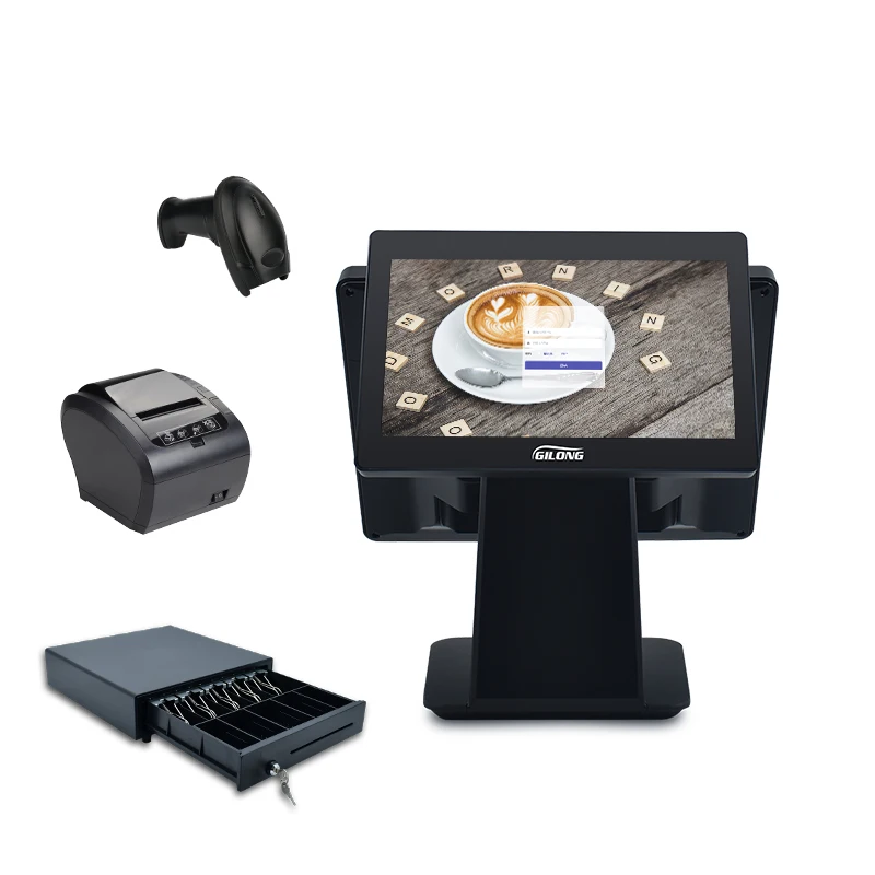 Core I5  CPU Capacitive Touch Cash Register System Windows Based Touch POS
