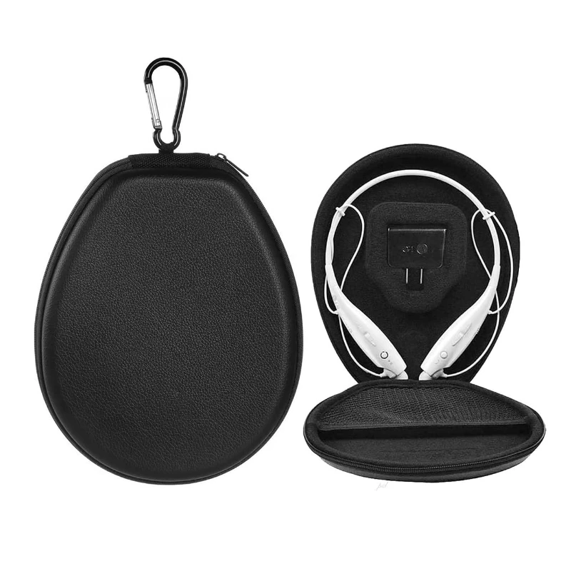 Carrying Case Compatible with Stereo Wireless Bluetooth Headset Hard PU Travel Storage Protective Cover Box Bag customized