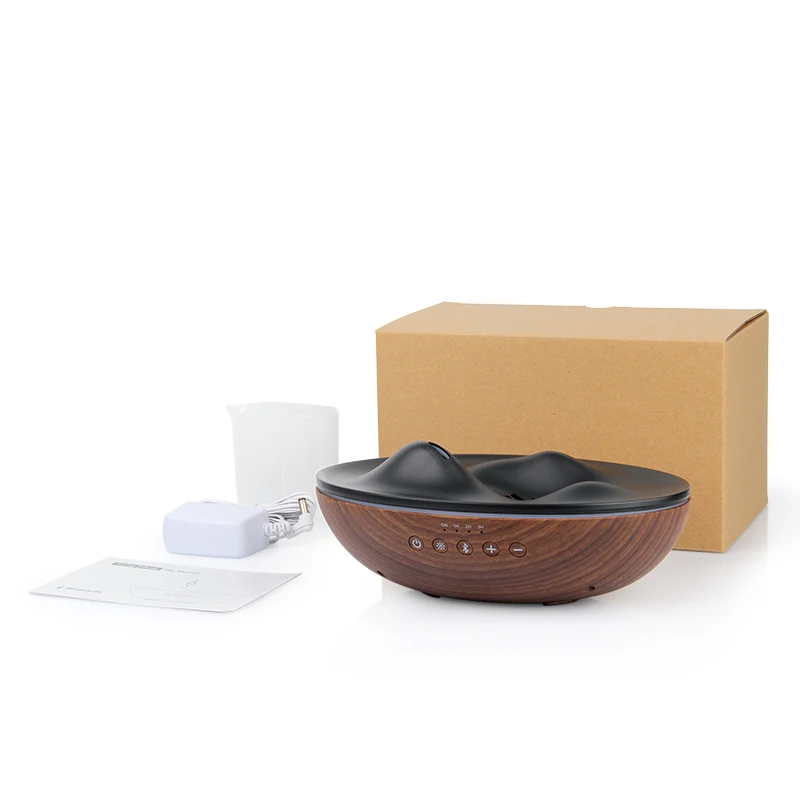 Hotel Electric Ultrasonic Wooden Grain Humidifier Aroma Diffuser