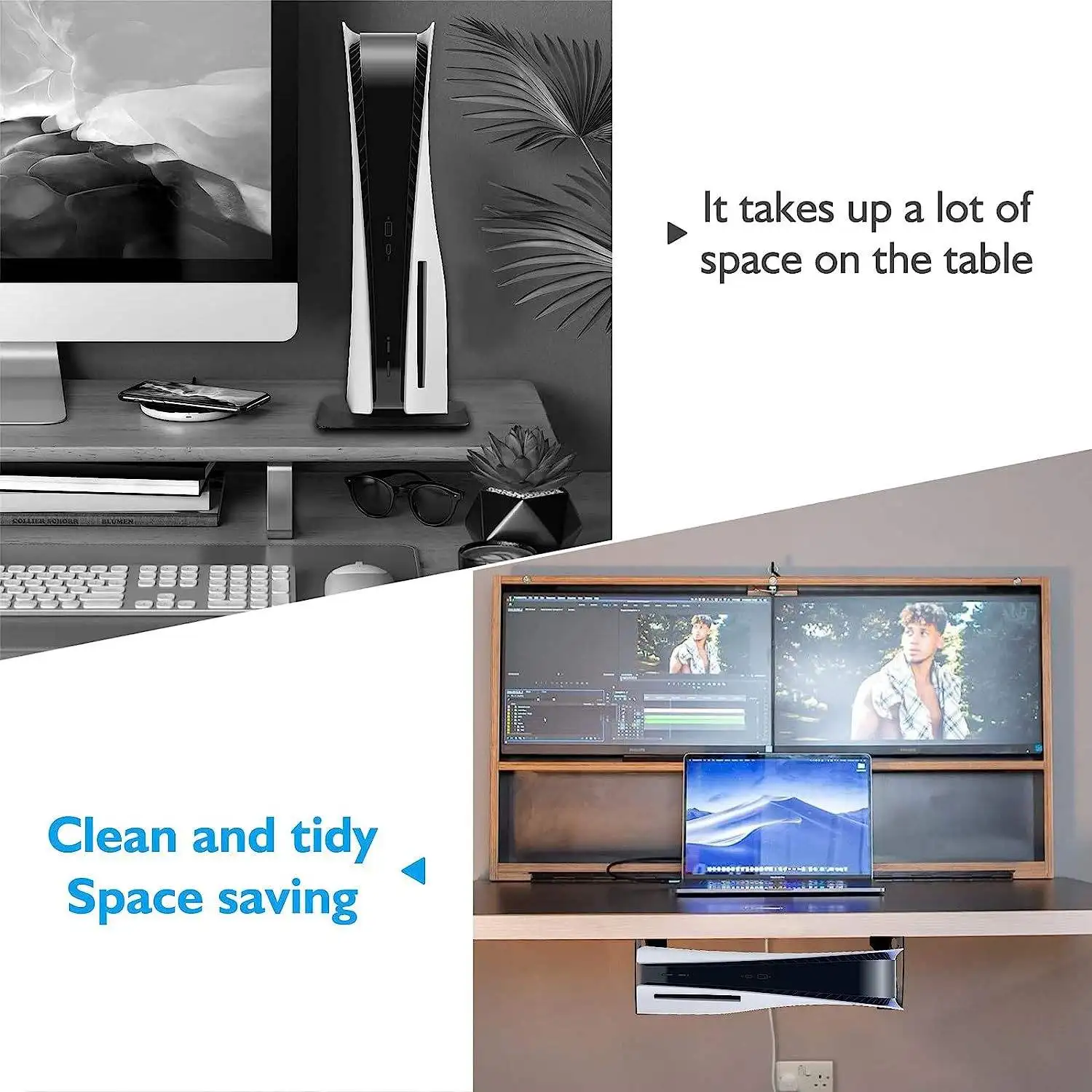 New product ps5 game console under the table bracket digital console metal organizer cooling ventilation playstation 5