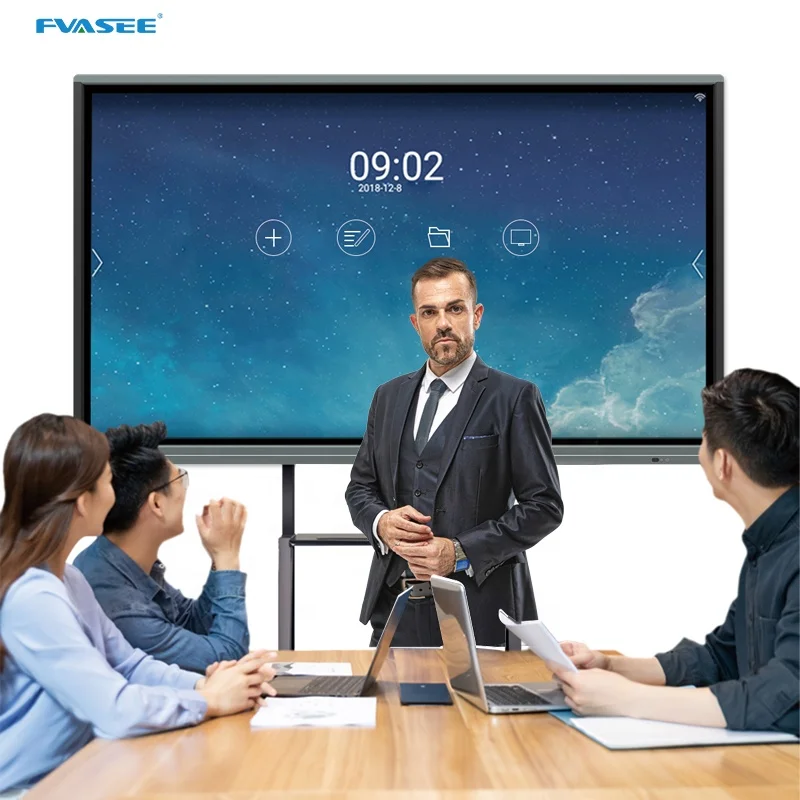  FVASEE 65 75 86 дюймов Смарт-плата 4K экран дисплей Интерактивная плоская