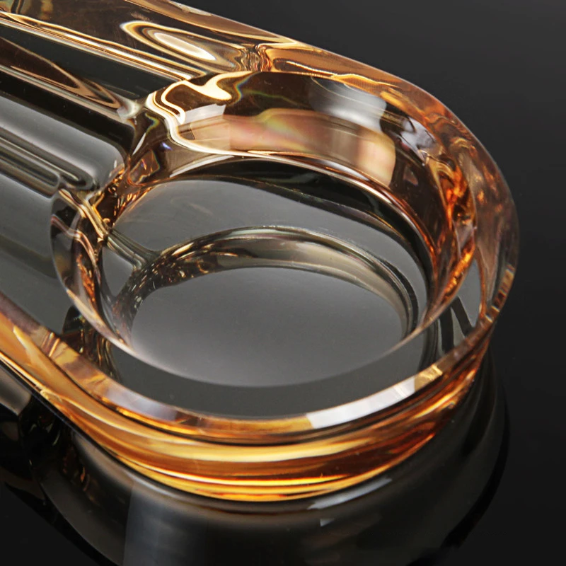 Portable Small Crystal Cigar Ashtray Creative Home Living Room Hotel Office Decor Ashtray For Cigarettes