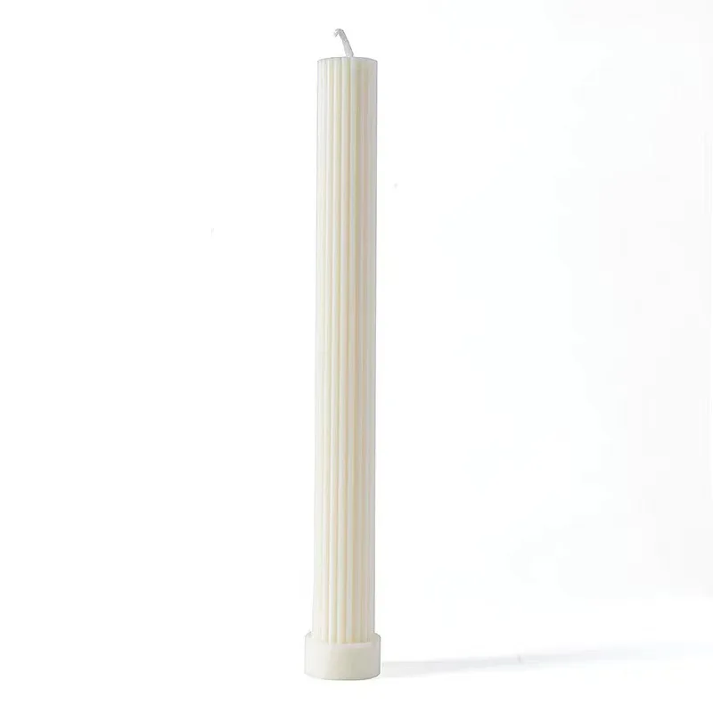 DGC Factory popular selling soy wax tapered pillar candle DIY home decoration long stick colorful table candle