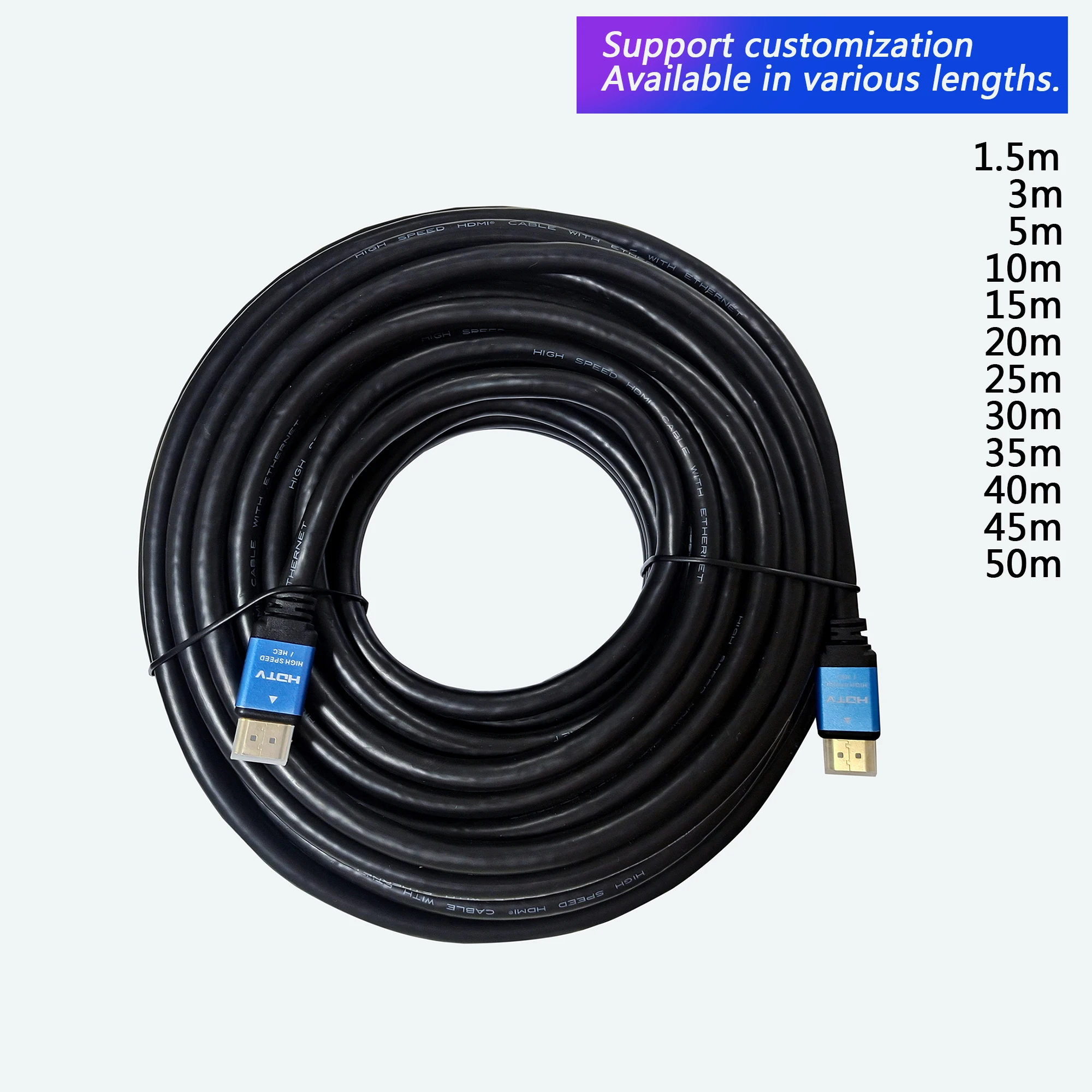 Factory Production V2.0 4k Hdmi Cable VideoHigh Quality  Cables Gold Plated Male To Male For Hdtv 1.5m 2m 3m 5m Hdmi Cable 4k