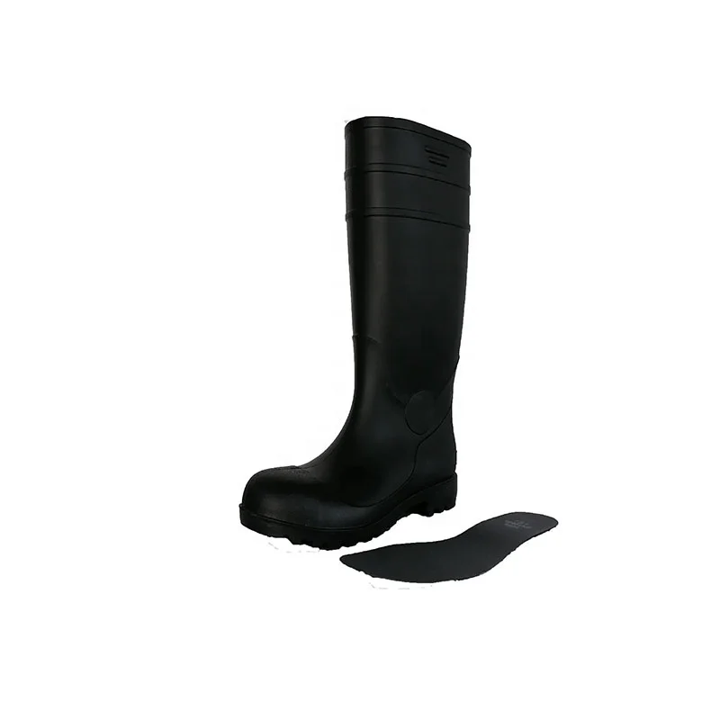 2020 новый стиль S5 Оптовая Продажа Модные Нескользящие ПВХ резиновые сапоги стальной носок строительные сапоги для мужчин