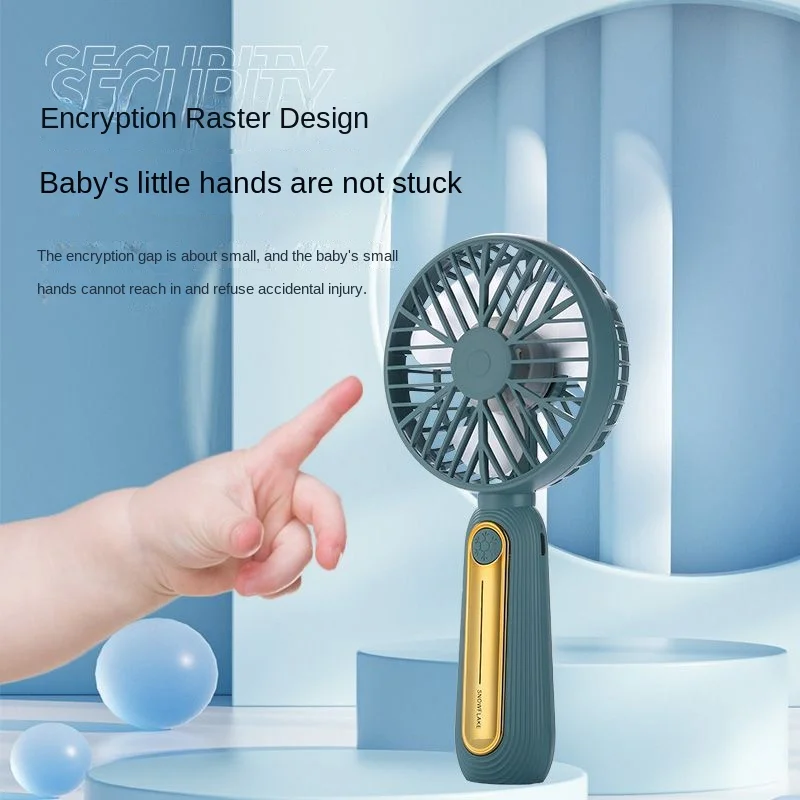 New product mini portable handheld customized color battery fan replaceable battery life handheld electric fan