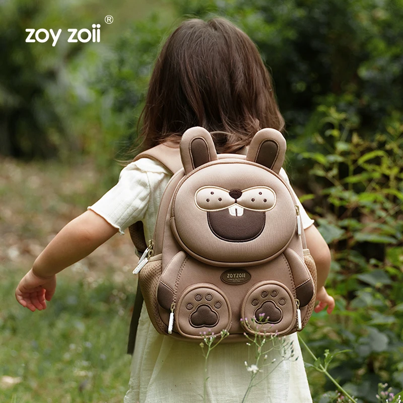 Zoyzoii New 3d Cute Cartoon Neoprene Animal Waterproof Schoolbag Kids Backpack Back Pack